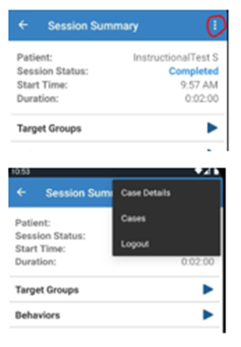 End Session & Session Summary Screen – Applied ABC